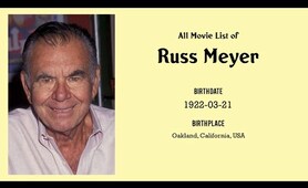 Russ Meyer Movies list Russ Meyer| Filmography of Russ Meyer